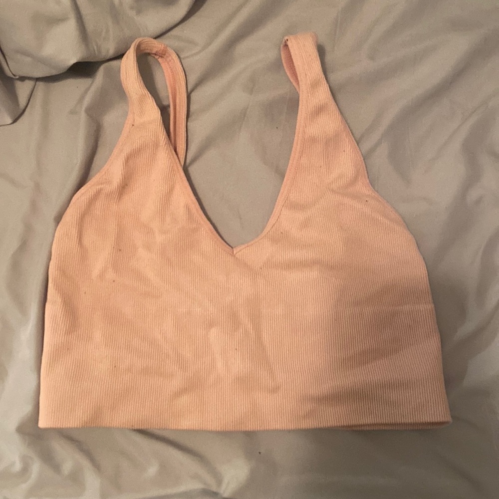 Pink American eagle crop top